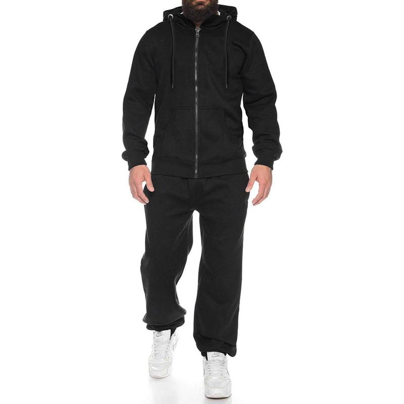 Sweatsuits for Men 2 Piece tracksuit Sets Full Zip Hoodie Sweatpants for Men Casual Sports Jogging Suits S-4XL