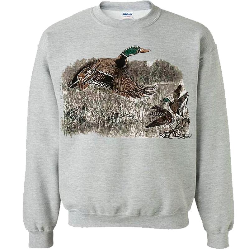 Vintage Duck Animal Lover Fall Mallard Sweatshirt, Retro Dog Hunting Sweater, Shirt For Men And Women NP  Menswear