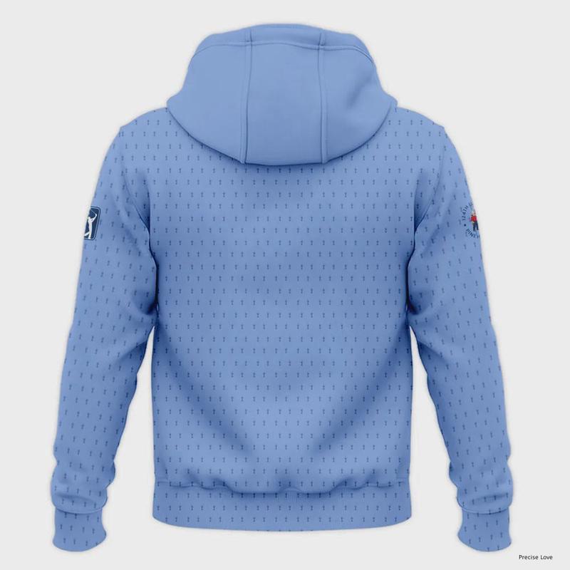 Hoodie Shirt Style Golf Pattern Blue 124th U.S. Open Pinehurst Titleist Casual Menswear Long Sleeve