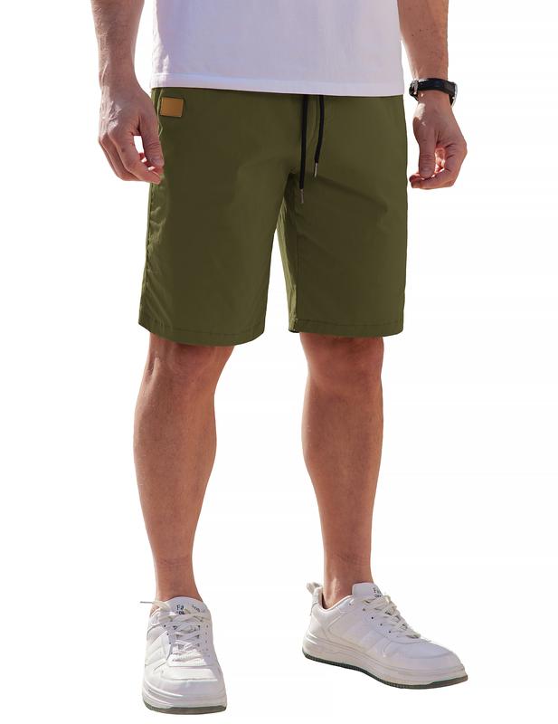 COOFANDY Mens Casual Shorts Stretch Drawstring Summer Beach Shorts Chino Golf Shorts with Pockets Menswear Simple