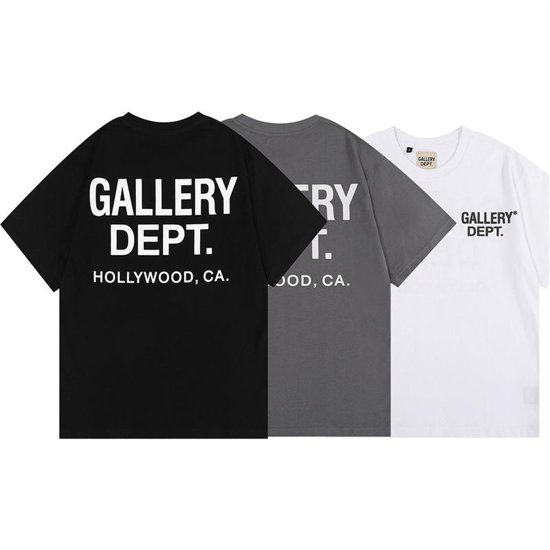 GALLERY DEPT short sleeved cotton T-shirt casual sports short sleeved comfortable versatile lightweight travel unisex short sleeved running fishing breathable round neck short sleeved