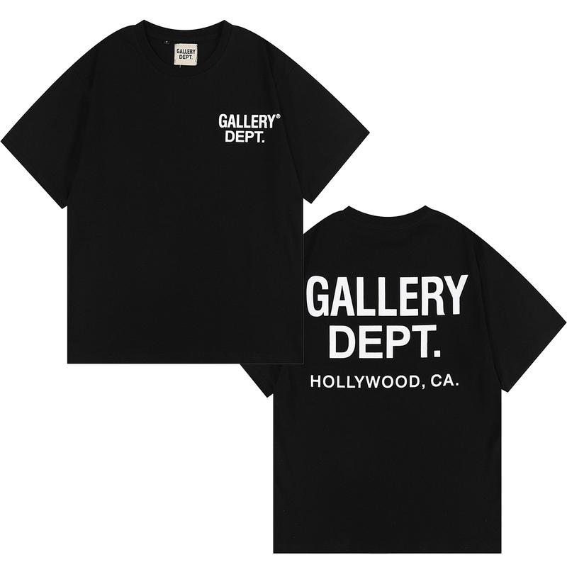 GALLERY DEPT short sleeved cotton T-shirt casual sports short sleeved comfortable versatile lightweight travel unisex short sleeved running fishing breathable round neck short sleeved