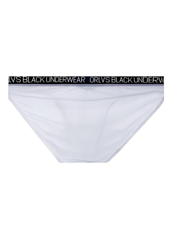 Men's Letter Tape Sheer Panty, Breathable Comfy Underwear for Daily Wear, Casual Men's Underwear for All Seasons