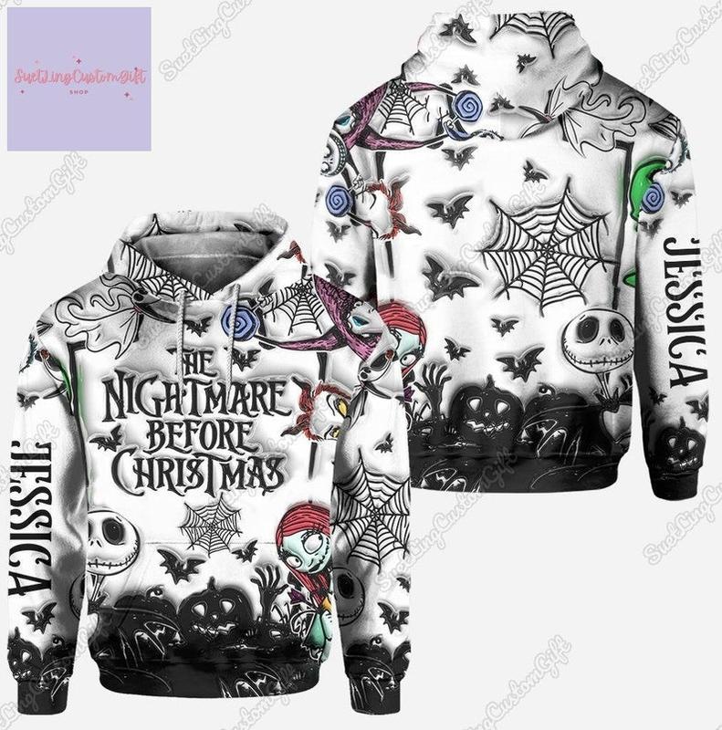 Jack Skellington Hoodie And Leggings, Nightmare Before Christmas Hoodie, Jack And Sally Hoodie, Jack Skellington Shirt, Halloween Gift