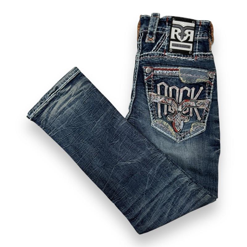 Men's Rock Revival Straight Leg Denim - Kenley