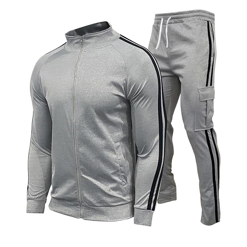 New Mens Tracksuits 2024 Men Sets Sweatshirt+sweatpants Tracksuit Zipper Stand Collar Sports Suit Jogging Fitness Men Clothing