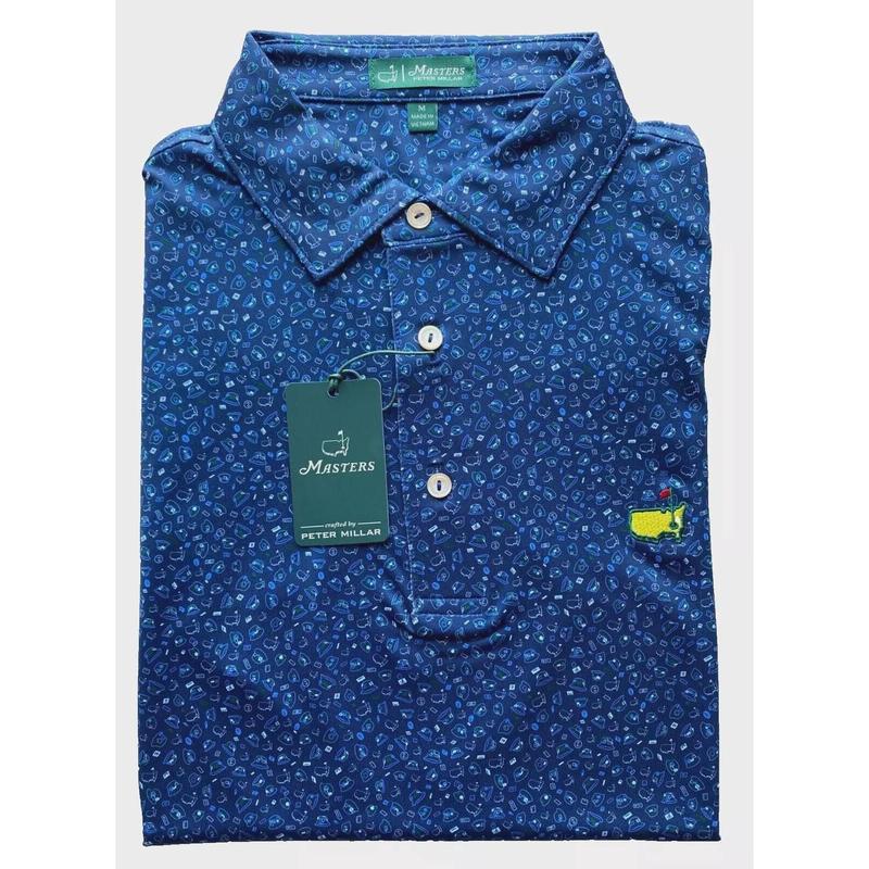 2024 XL Peter Millar Men's Masters Golf Shirt Bucket Hats Print Polo Augusta For Men