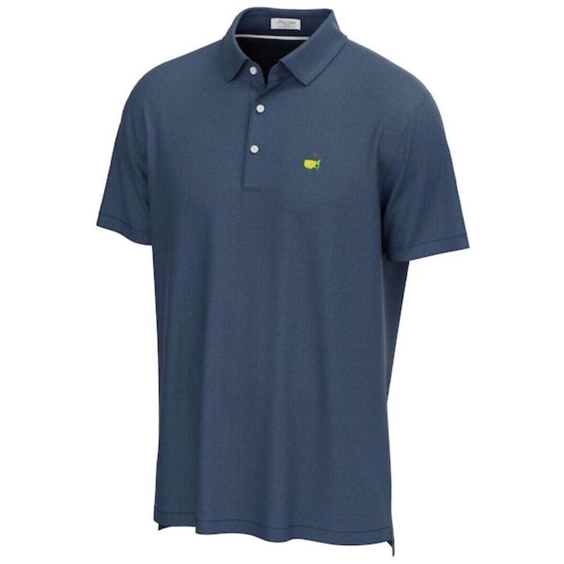 2024 Masters Peter Millar Medium Men's Golf Shirt Augusta National Navy Polo