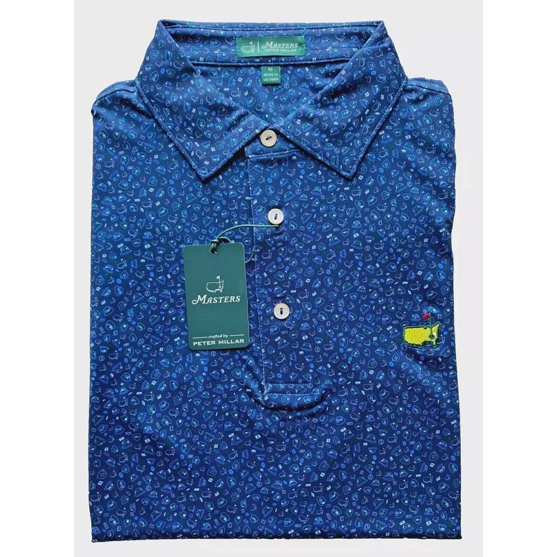 2024 XL Peter Millar Men's Masters Golf Shirt Bucket Hats Print Polo Augusta For Men