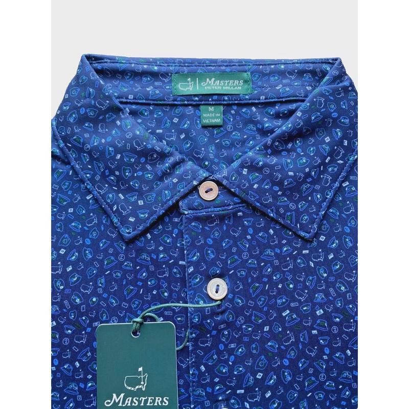 2024 XL Peter Millar Men's Masters Golf Shirt Bucket Hats Print Polo Augusta For Men