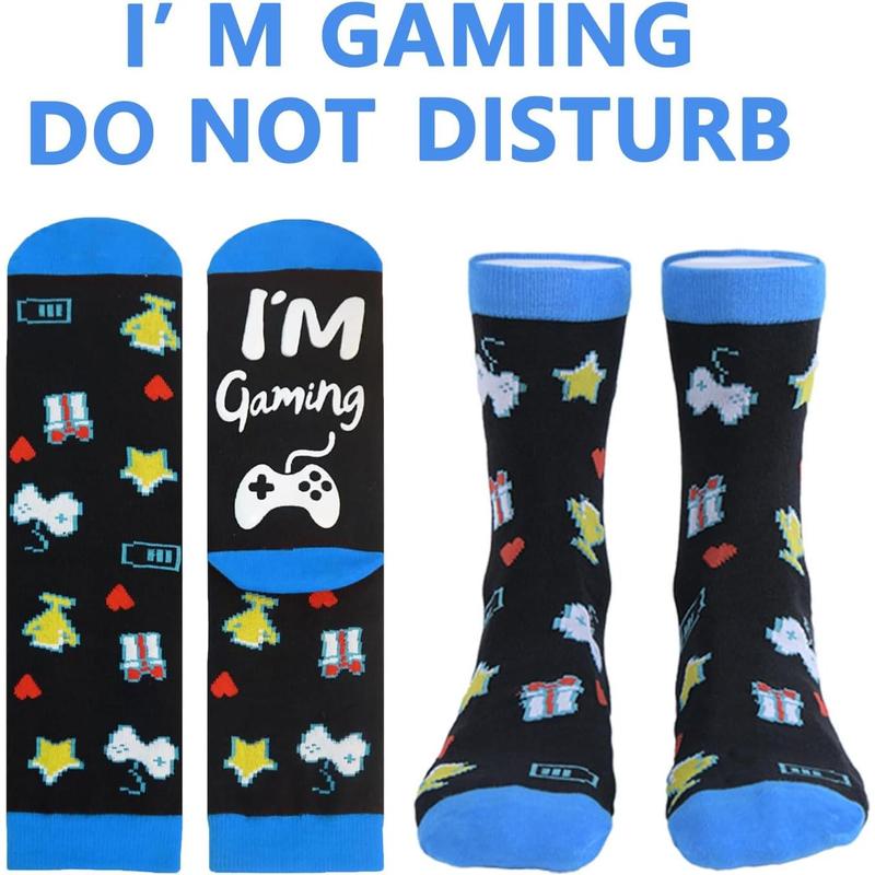 Funny Christmas Gifts,Gamer Gifts for Teens,Do Not Disturb I'm Gaming Socks,Christmas gifts for Teen boys,Husband,Boyfriend