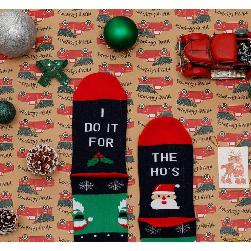 Funny Christmas Socks for Men & Women - Novelty Xmas Gifts - Cool Stocking Stuffers