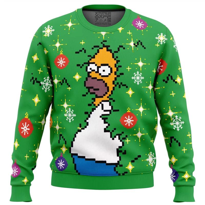 Homer Bush Meme The Simps0ns Ugly Christmas Sweater, Gift for Him