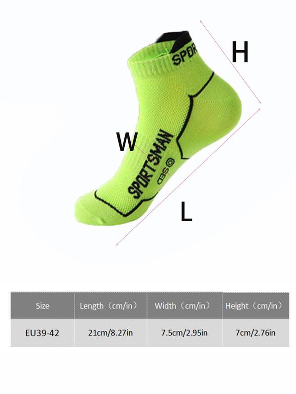 Men's Letter Print Ankle Socks, Casual Moisture Wicking Low Cut Socks, Soft Comfy Breathable Socks for All Seasons Daily Wear