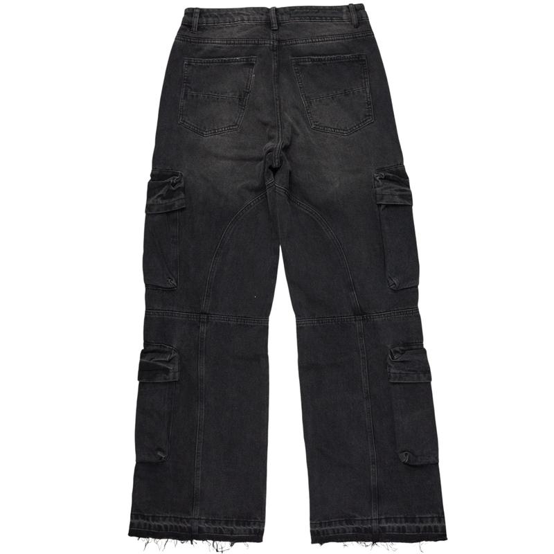 Alary Painter Black Baggy Fit Cargo Jean