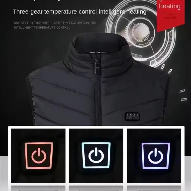 2 - 21 Areas Self Heating Vest Four Switch Control Men Women USB Electric Heated Thermal Warm Winter Men’s or Women's casual motorcycle ski coat puffer