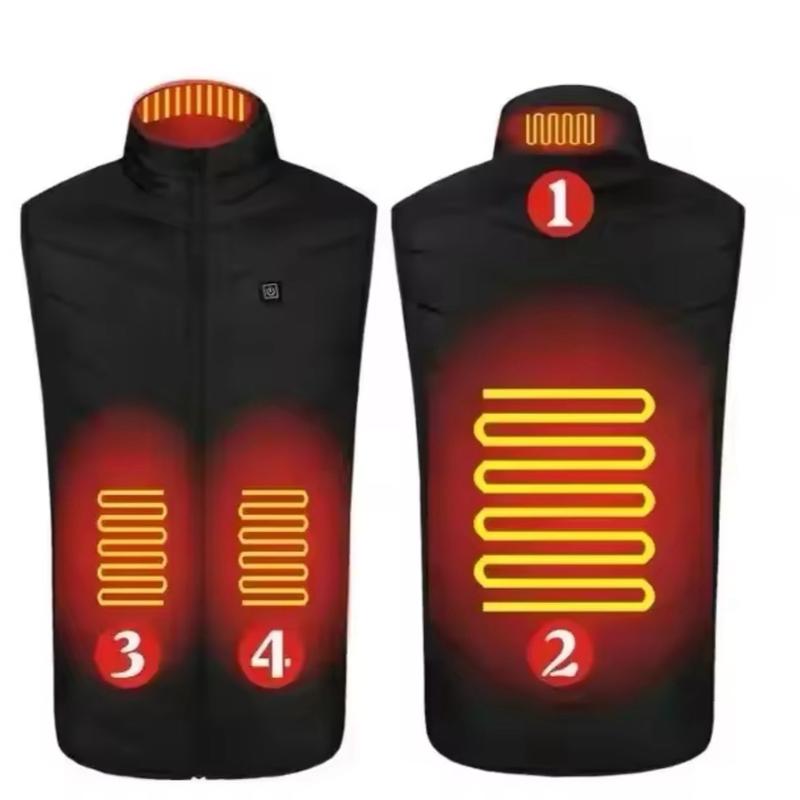 2 - 21 Areas Self Heating Vest Four Switch Control Men Women USB Electric Heated Thermal Warm Winter Men’s or Women's casual motorcycle ski coat puffer