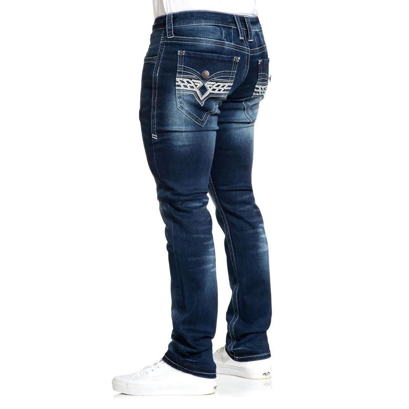 American Fighter Men's Defender Void Woodland Skinny Fit Straight Denim Jean