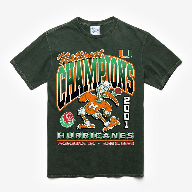 MIAMI HURRICANES LOCKER VINTAGE TUBULAR TEE, VINTAGE GRAPHIC TEES, TP