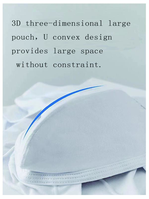 Men's Solid Color Pouch Panty, Comfy Breathable Underwear for Daily Wear, Underwear for All Seasons