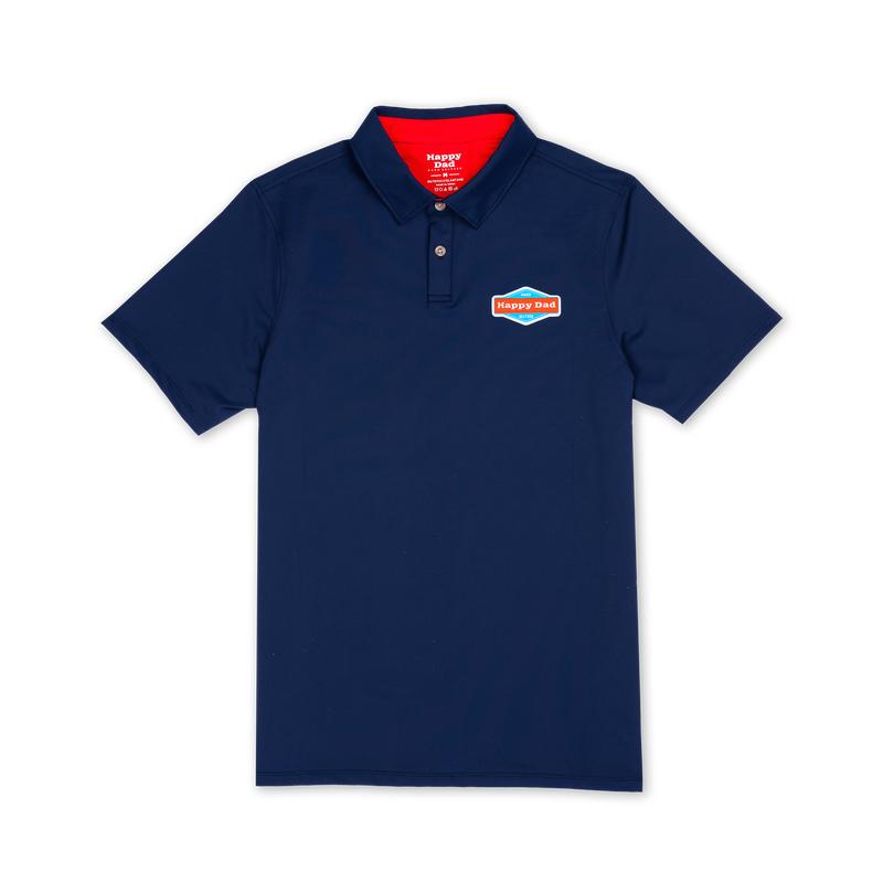 Happy Dad Golf Polo (Navy)