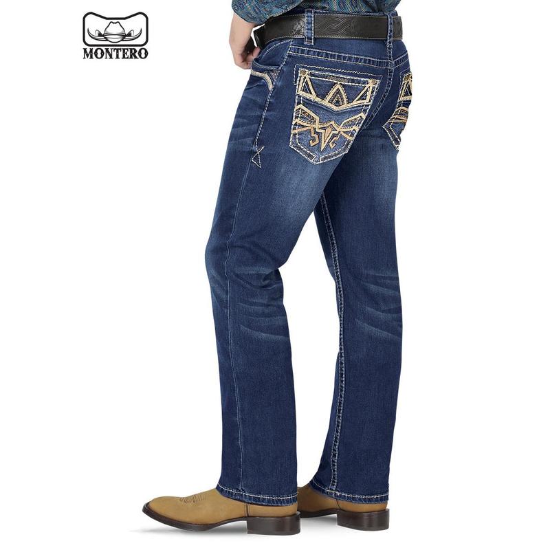 Pantalón para Hombre de Mezclilla Vaquero MONTERO (Heavy Denim) MT-4607