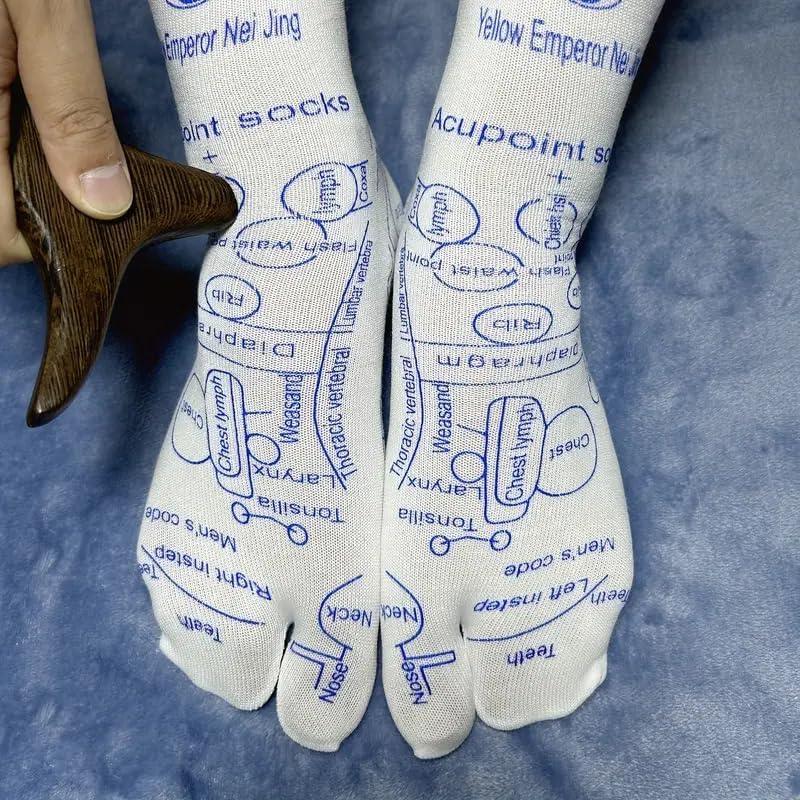 Reflexology Socks With Tools, Acupressure Reflexology Socks Set with Trigger Point Massage Tool, Foot Massage Socks for Comfort