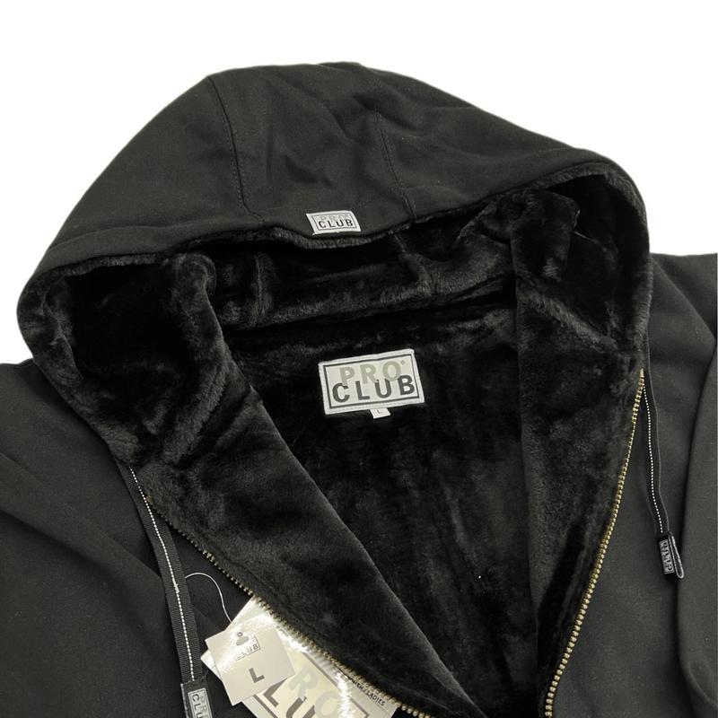 Pro Club Men's Heavyweight Pile Fur Full Zip Hoodie