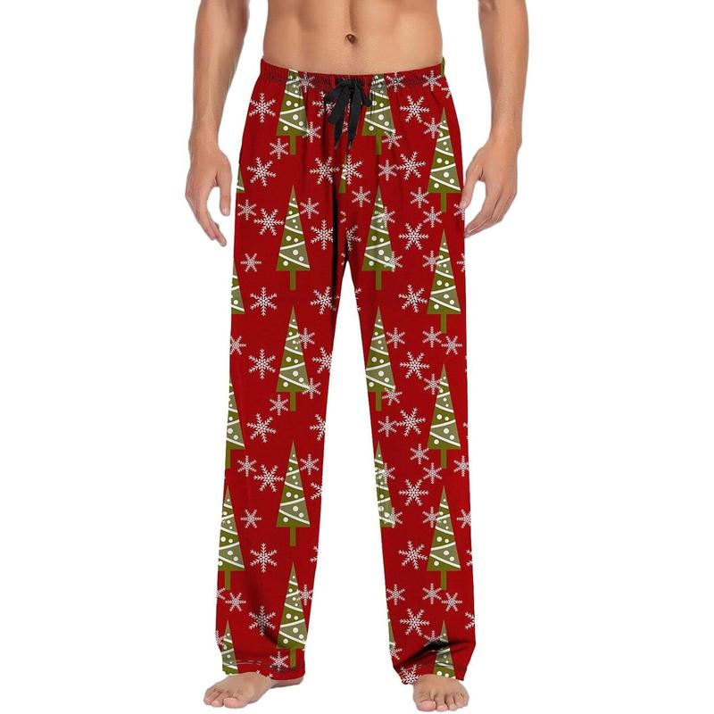 Christmas Pajama Pants for Men Lounge Pants Comfortable PJ Bottoms Trousers Xmas, XS-5XL, Style18