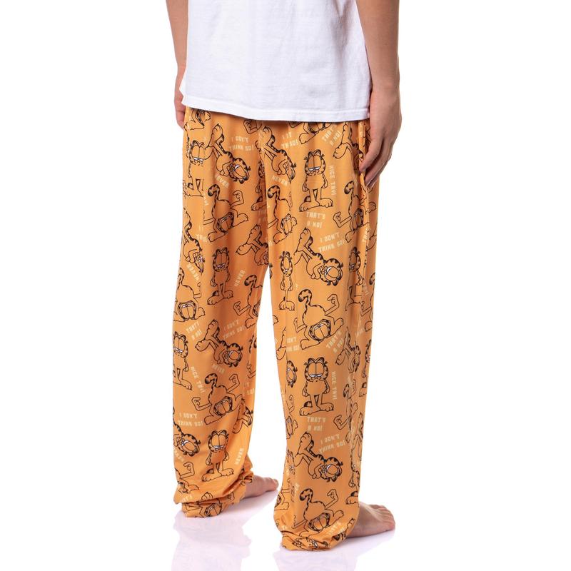 Garfield Men's I Don't Think So Tossed Print Sleep Pajama Pants For Adults