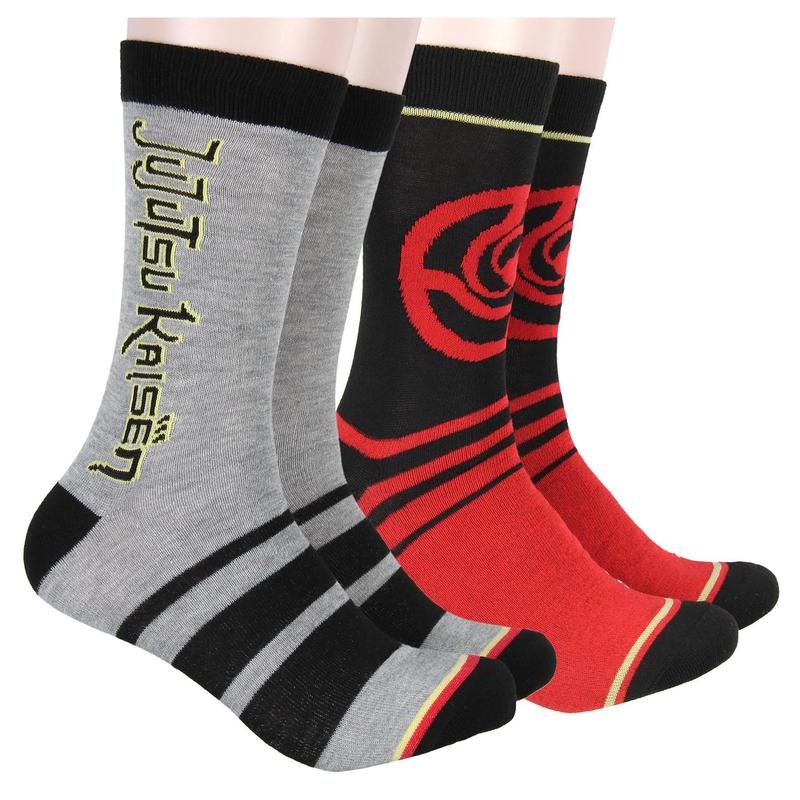 Jujutsu Kaisen Socks Jujutsu High Crest Logo 2 Pack Adult Crew Socks