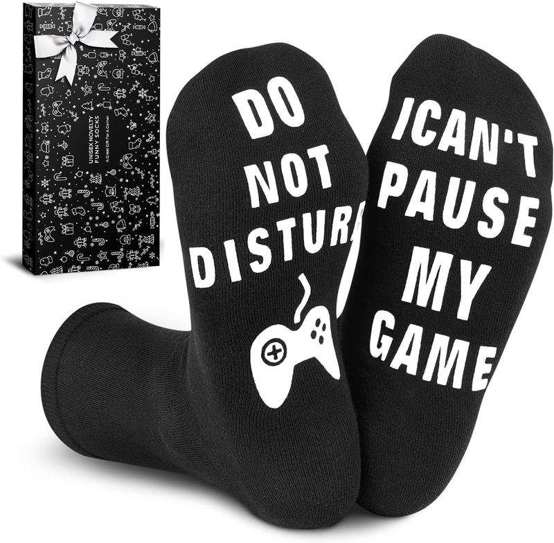 2 Pack Stocking Stuffers for Men  Teens  Gifts for Men Christmas Gifts for Adults Funny Gaming Socks