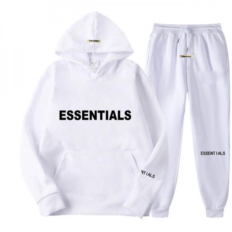 2024 Essentials New Men's and Women's Long Sleeve Sweatshirt Sweatpants Set Pullover Hoodie