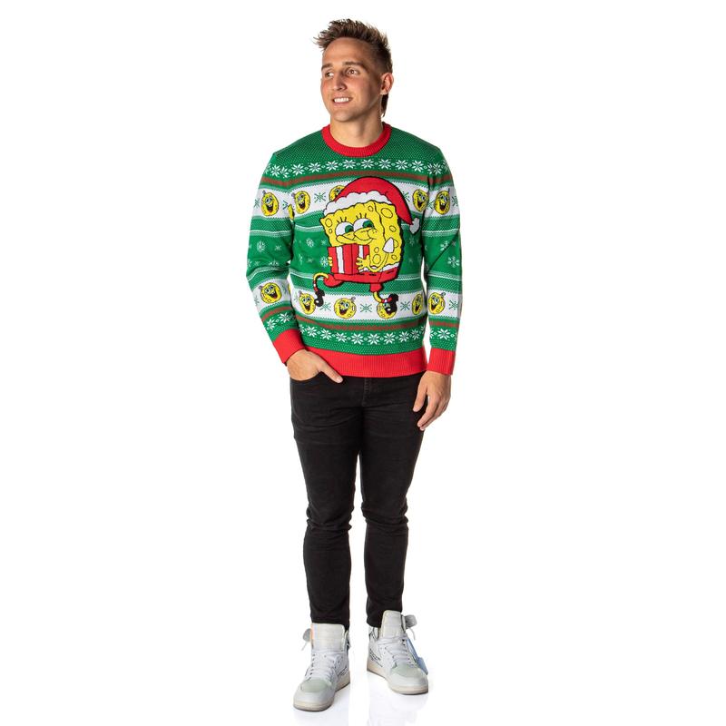 Pop culture ugly Christmas sweater Bioworld Holiday Knit Pullover Sweatshirt for Men and Women