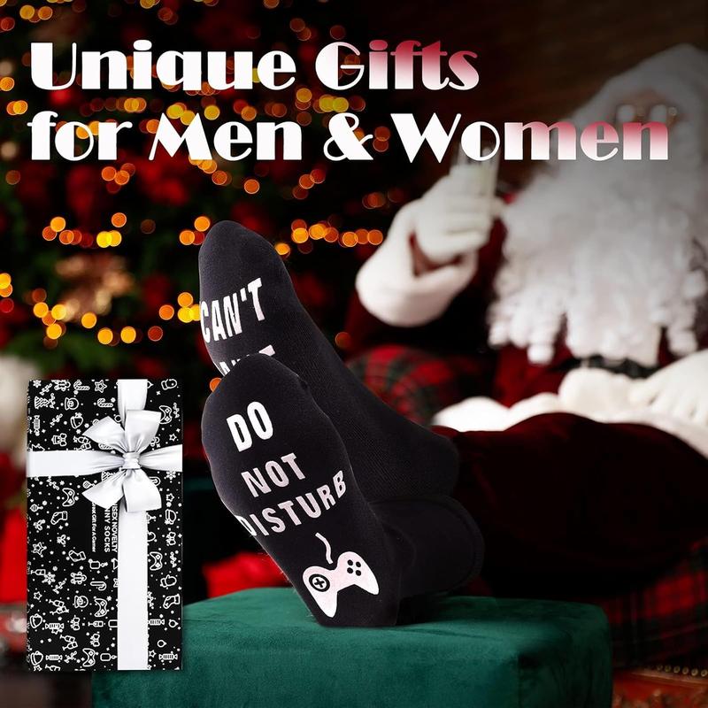 2 Pack Stocking Stuffers for Men  Teens  Gifts for Men Christmas Gifts for Adults Funny Gaming Socks