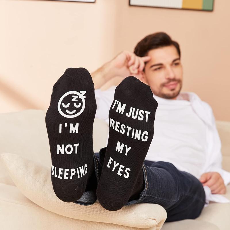 Funny Gifts for Dad Father's Day Men Women Cute Novelty lovely Socks: I'm Not Sleeping I'm Just Resting My Eyes