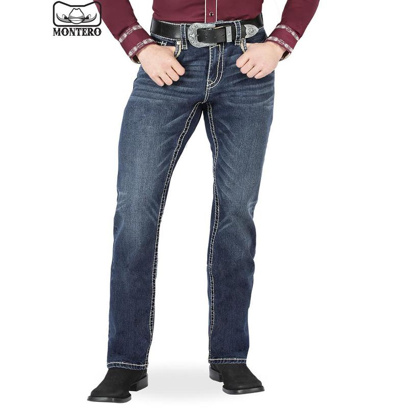 Pantalón para Hombre de Mezclilla Vaquero MONTERO (Heavy Denim) MT-4611