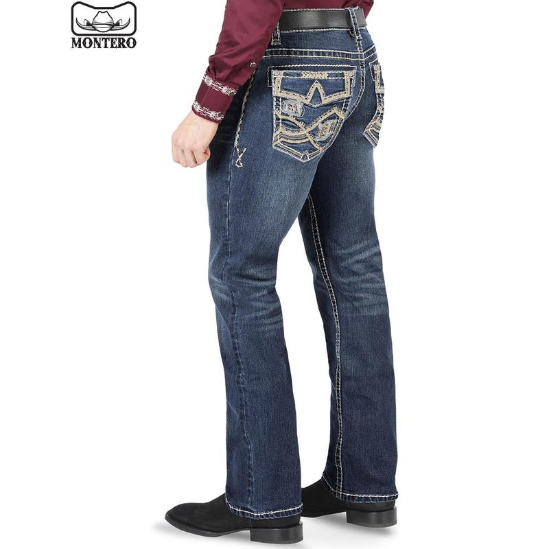 Pantalón para Hombre de Mezclilla Vaquero MONTERO (Heavy Denim) MT-4611