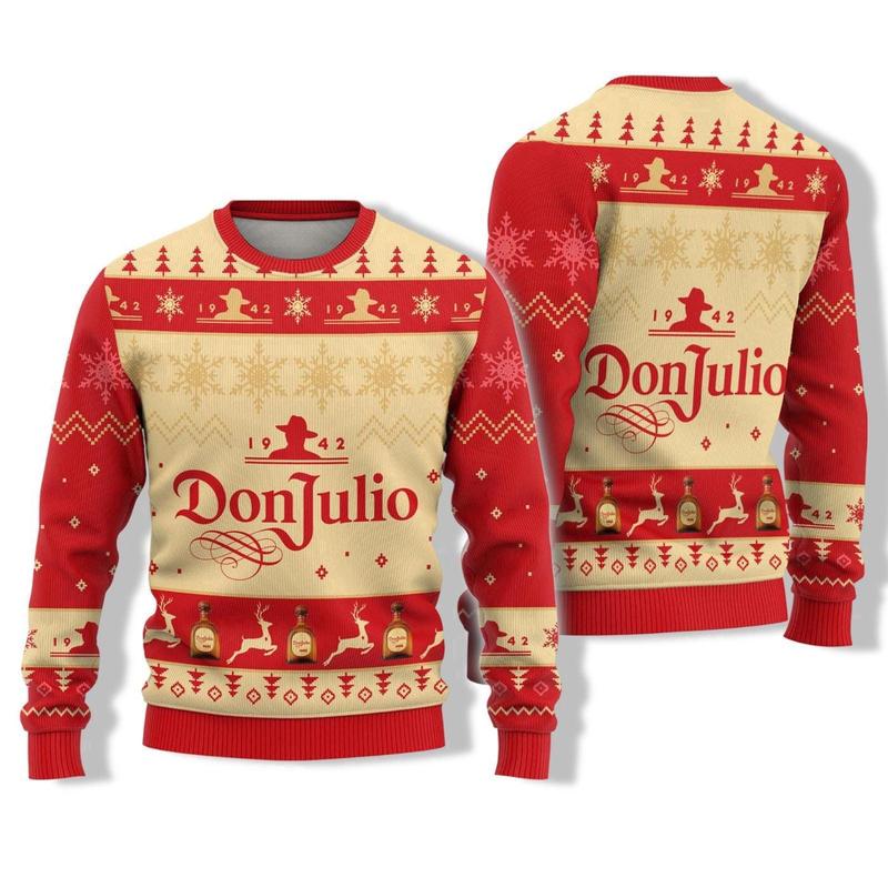 Shop Don Julio Christmas Ugly Sweater & Tequila Party Apparel – Perfect Alcohol Lover Gift for Family Christmas Celebrations!