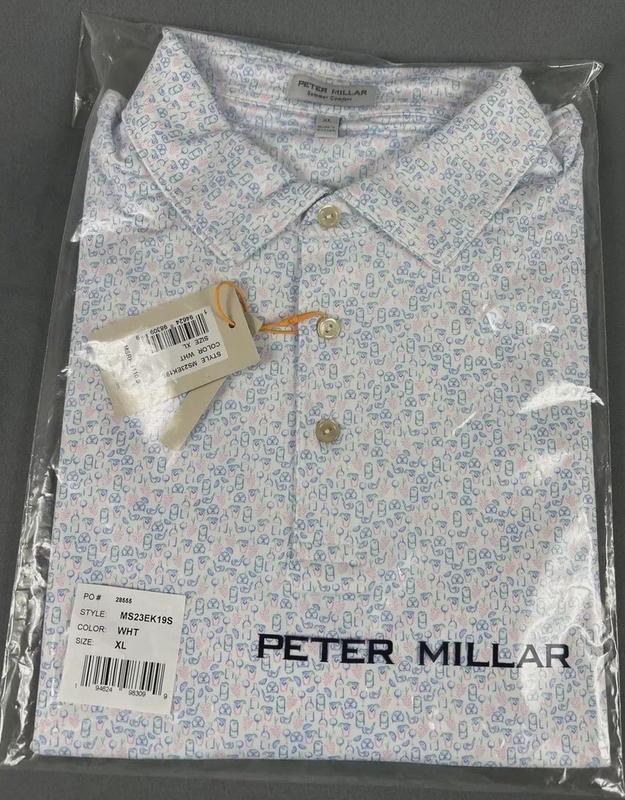 Peter Millar Golf Shirt Polo CS Summer Comfort Dazed & Transfused All Print