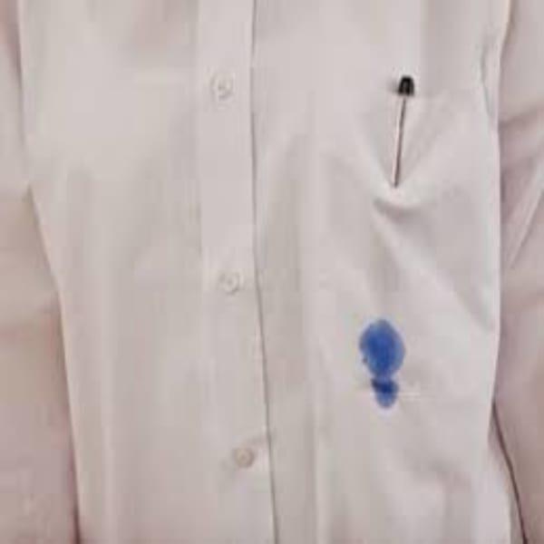 White shirt with ink stains