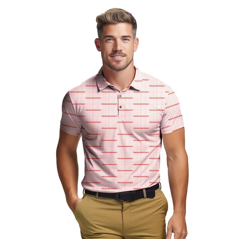 You Suck At Golf - Golf Polo Shirt, Unique Men Polo Shirt, Humor Witty Gift for Golf Lover