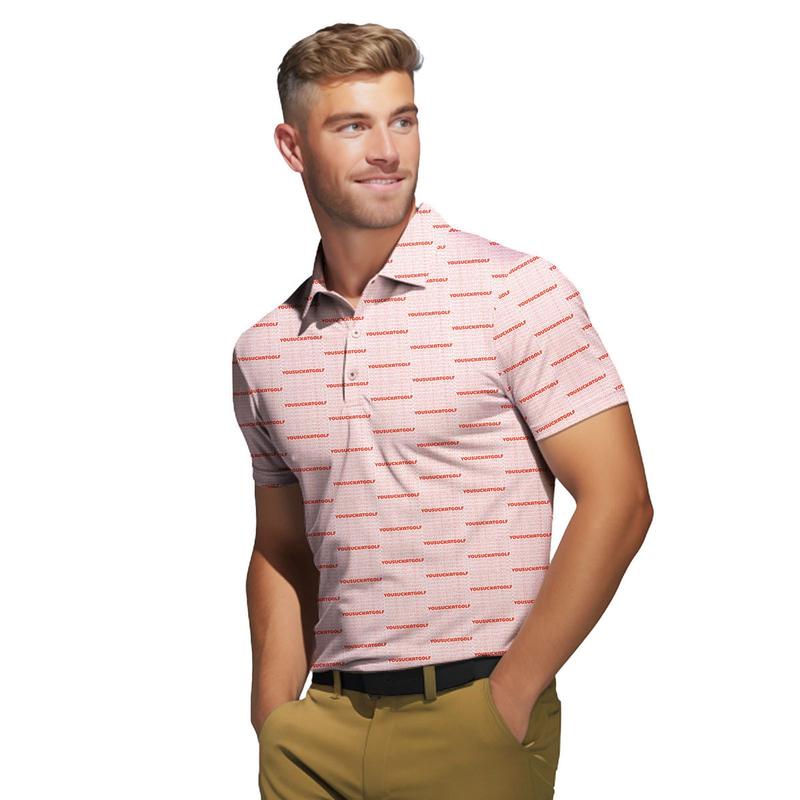 You Suck At Golf - Golf Polo Shirt, Unique Men Polo Shirt, Humor Witty Gift for Golf Lover