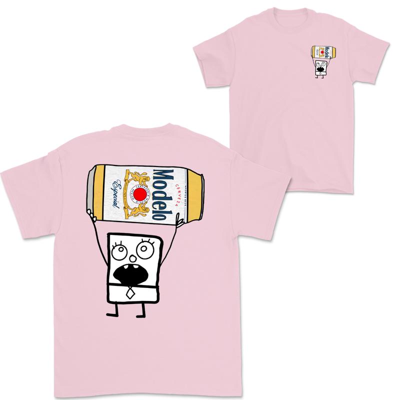 Doodlebob Modelo Beer Essential 2 Sided T-Shirt  Funny Drinking T-Shirt  Summer T-Shirt  Full Color  Unisex  Perfect Gift for Men & Women Menswear Top