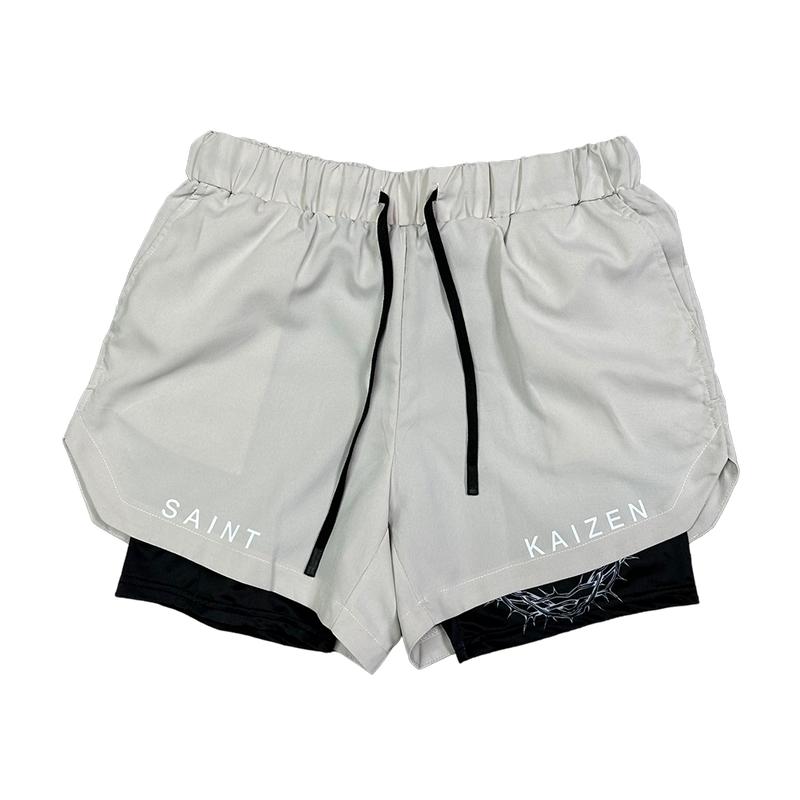 Crown of Thorns Performance Shorts - Gray