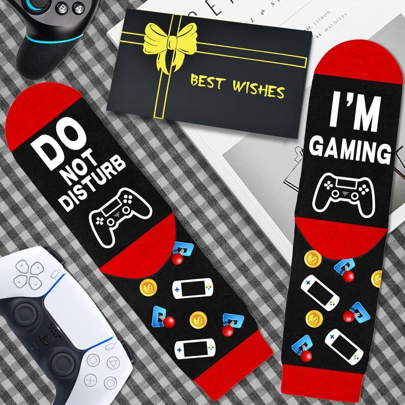 Stocking Stuffers for Men Adults Teens, Christmas Gifts for Teen Boys Birthday Gifts Ideas Gamer Funny  Socks