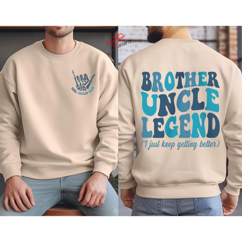 Cool Uncles Club Sweatshirt, Brother Uncle Legend, Uncle Shirt Gift, New Uncle Shirt, Uncle To Be Gift,Uncle Tia Shirt,Pregnancy Reveal Gift