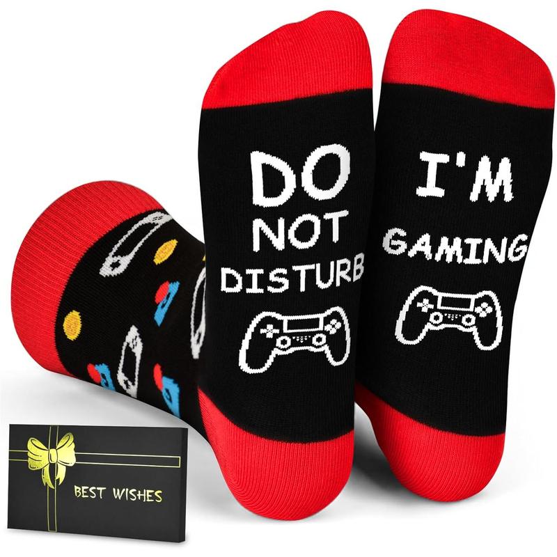 Stocking Stuffers for Men Adults Teens, Christmas Gifts for Teen Boys Birthday Gifts Ideas Gamer Funny  Socks